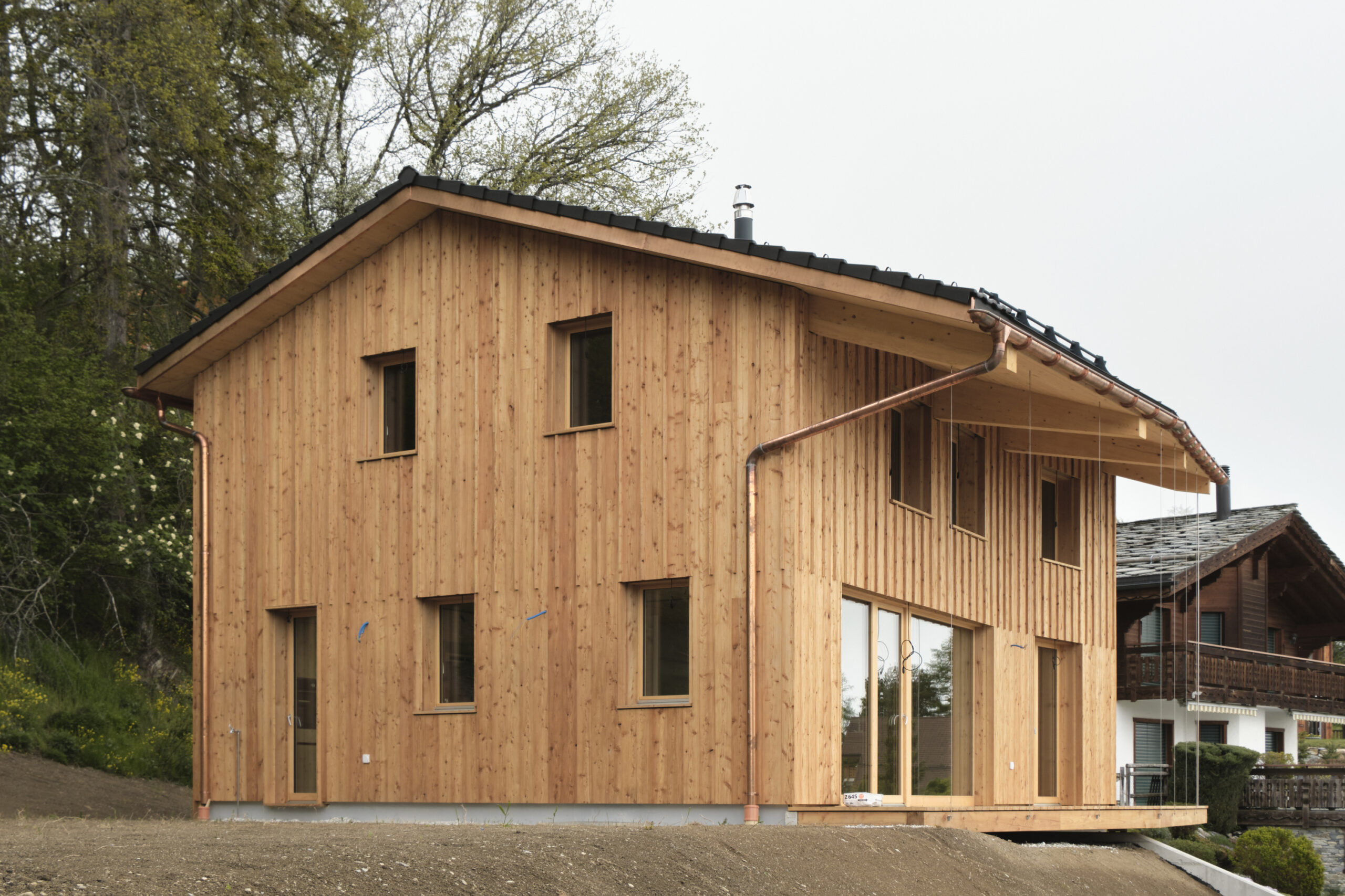 03exterieur-bois-massif-maison-ecologique construction bois massif maison écologique