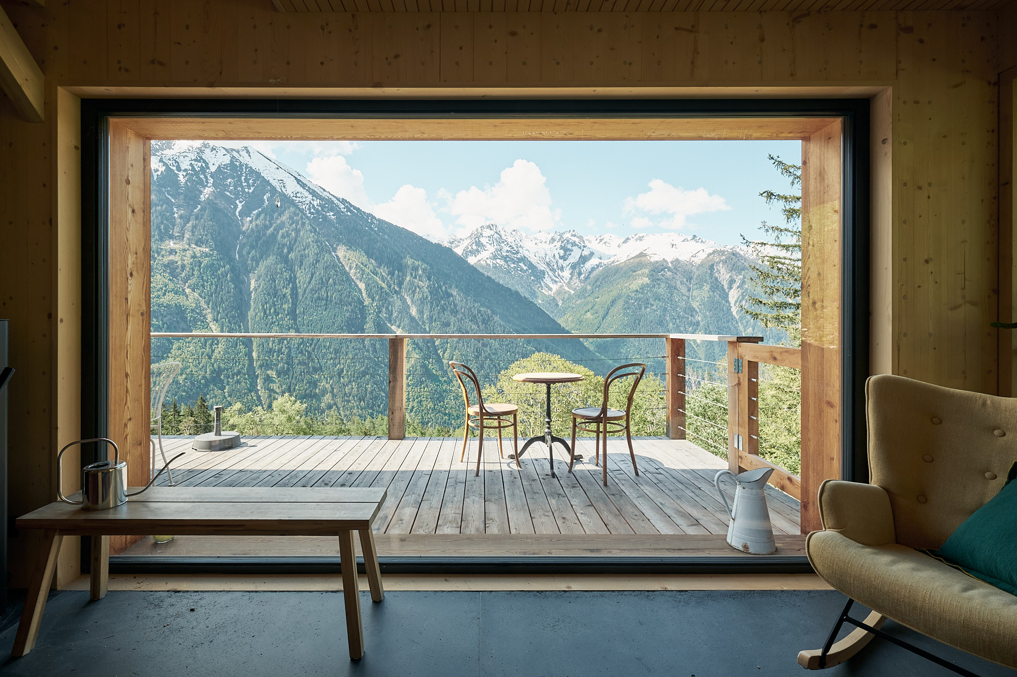 Exemple d’architecture écologique en Suisse, région Valais