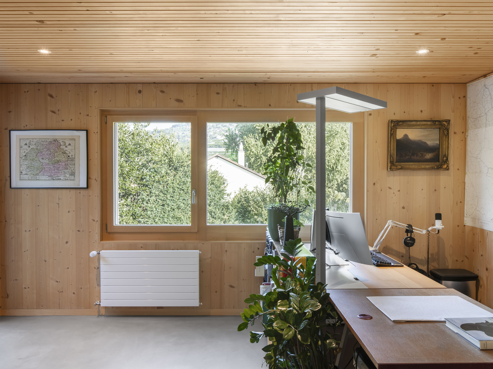 Maison agrandissement bois massif vue intérieure